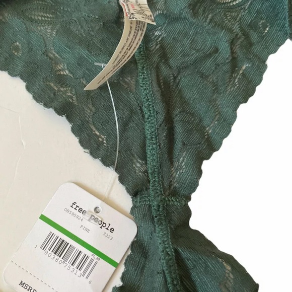 Free People Racerback Bralette OB59094 Pine size L - Picture 3 of 7